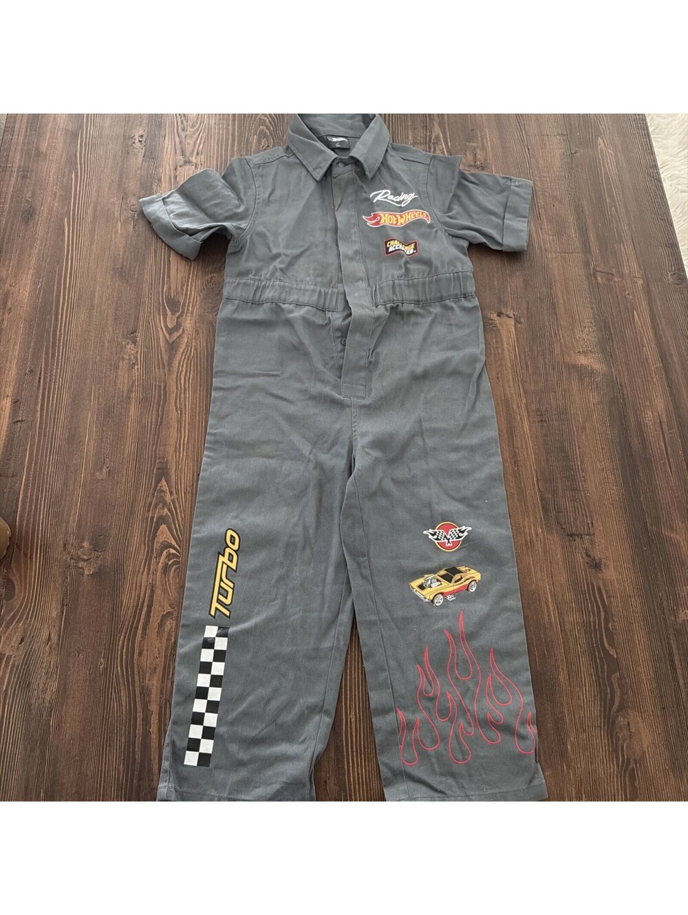Boys Hot Wheels Gray Mechanic Outfit  Sz 4T